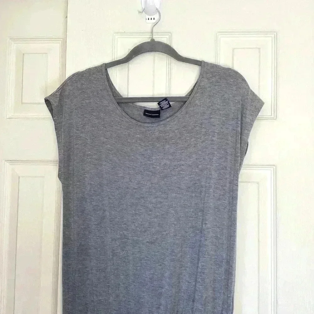 NWT Mercer & Madison gray Drop Waist Cap Sleeve Dress Women's Size Large
